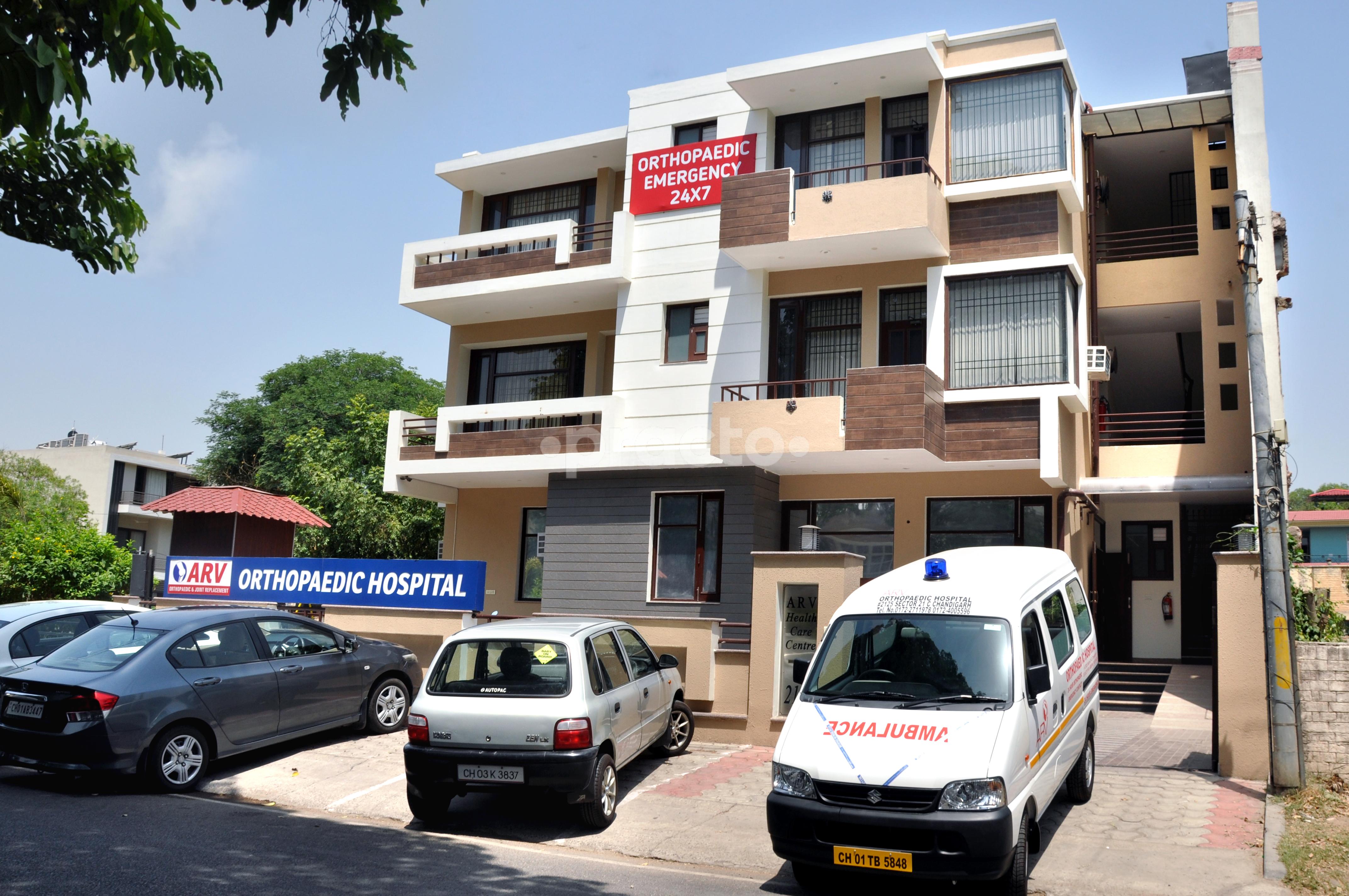 Entrance at ARV Orthopaedic Hospital Sector 21 Chandigarh
