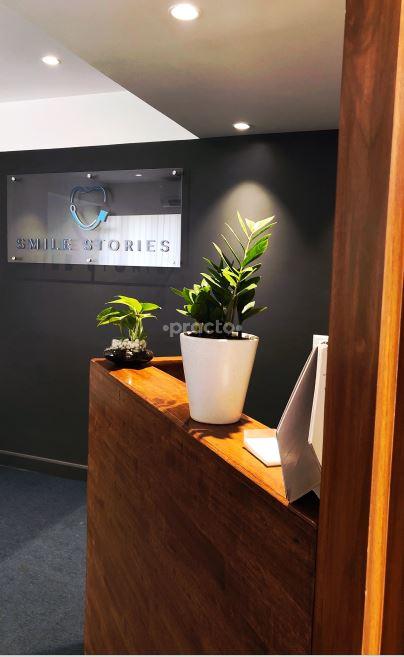 Reception Area at Smile Stories Magarpatta City Pune