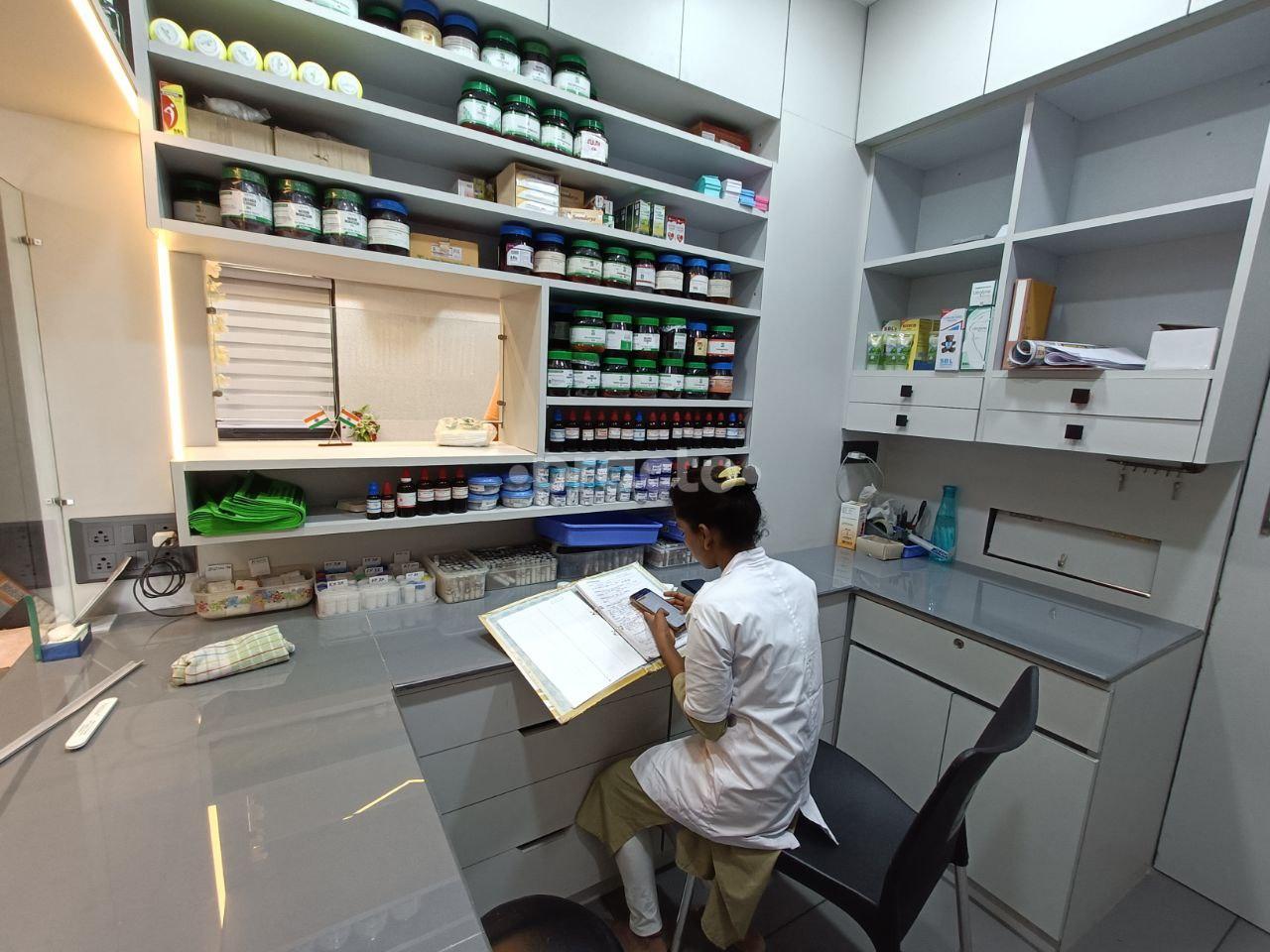 Pharmacy store at Life Care Homoeopathic Centre Palanpur Nd Surat