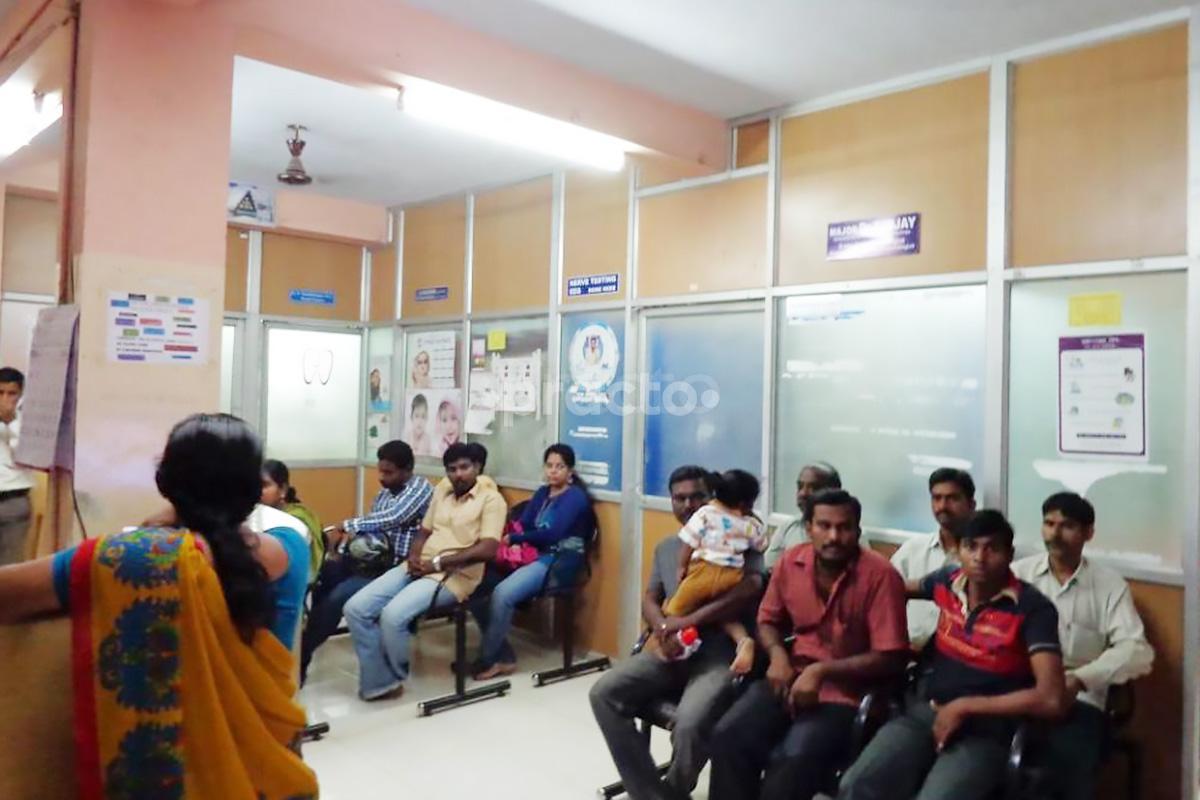 Reception at Lakshmi Health Centre Mogappair West Chennai