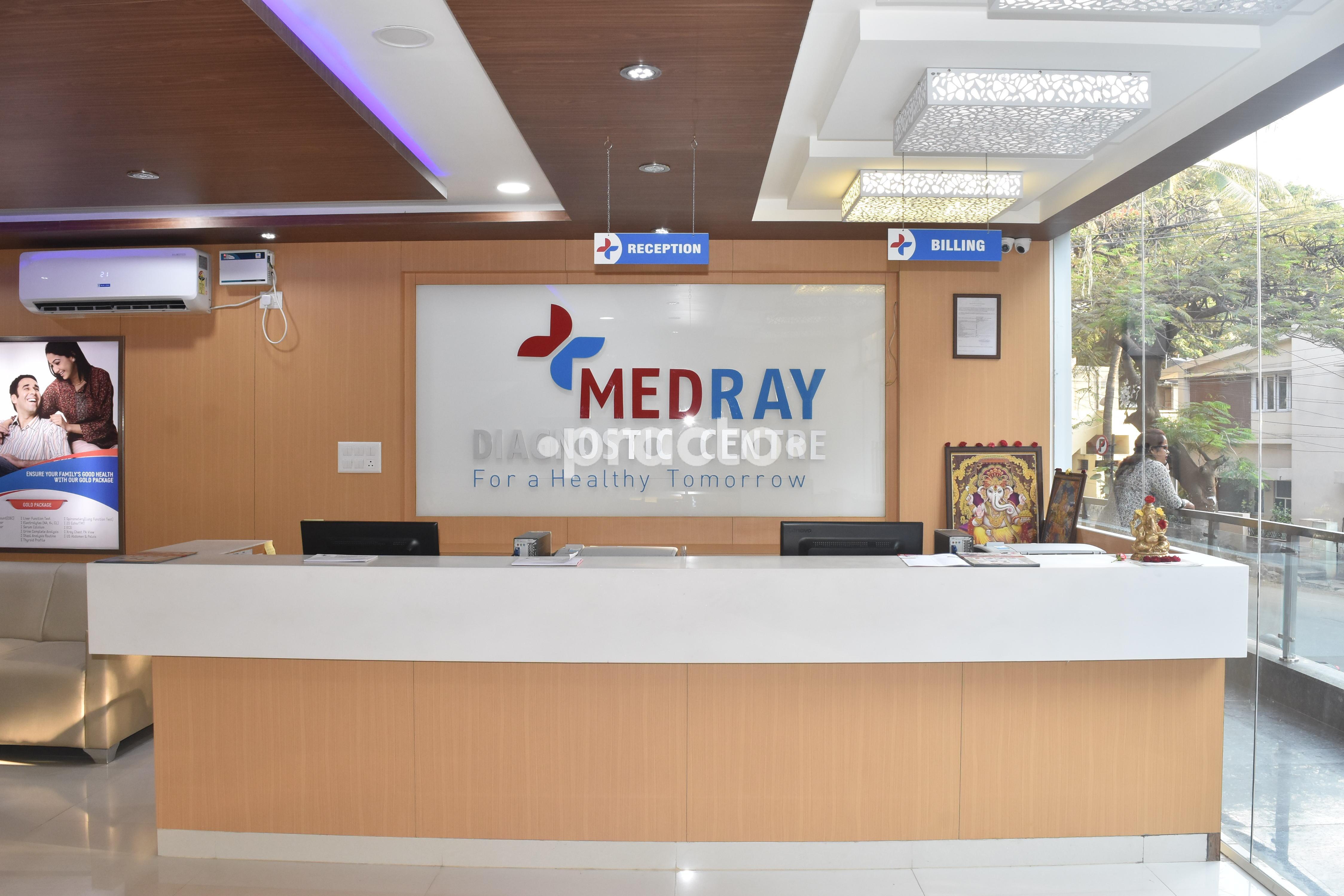 Reception at Medray Diagnostic Center Sanjay Nagar Bangalore