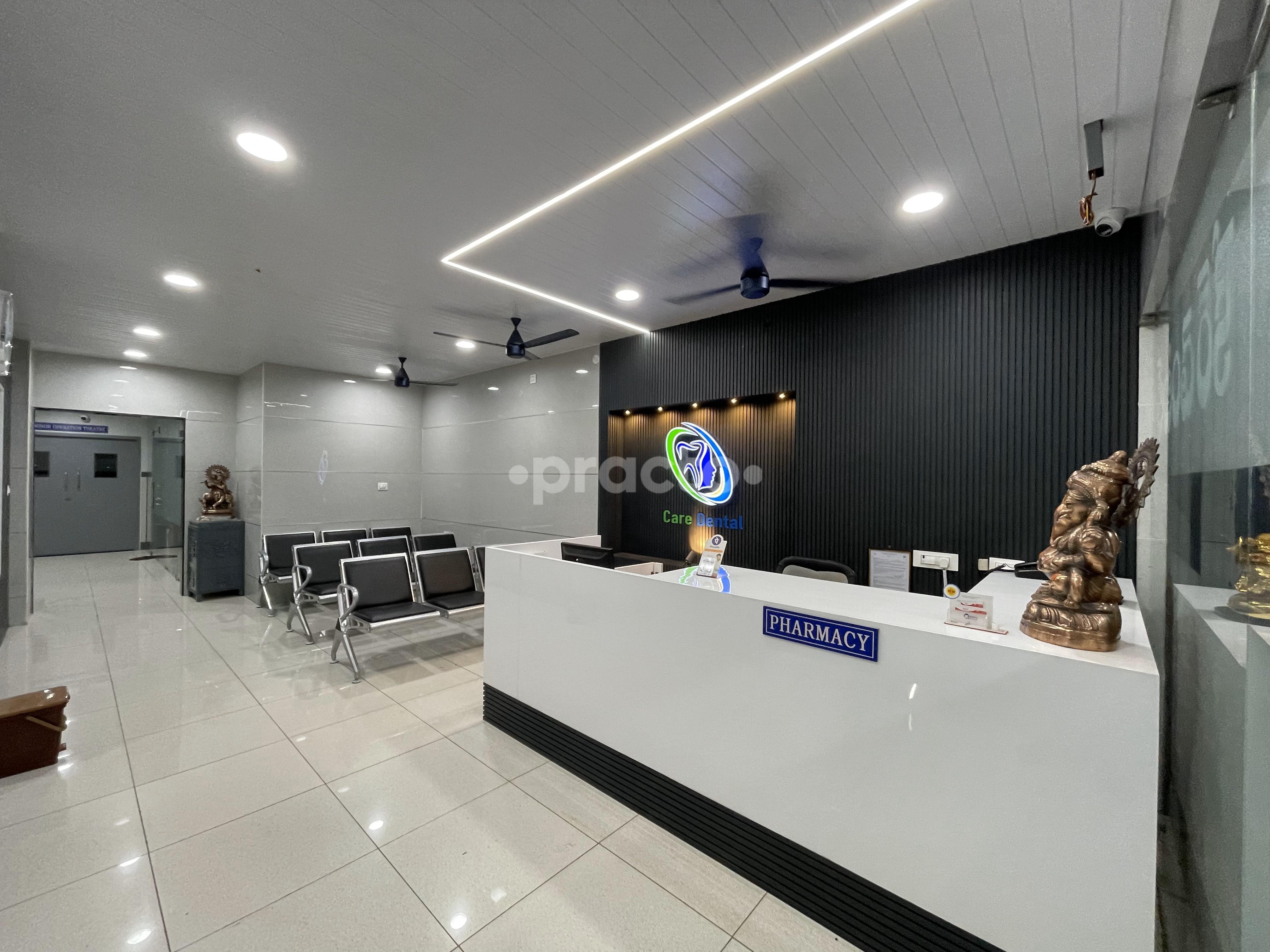 Reception Area at Care Multi Speciality Dental Hospital Tenali Guntur