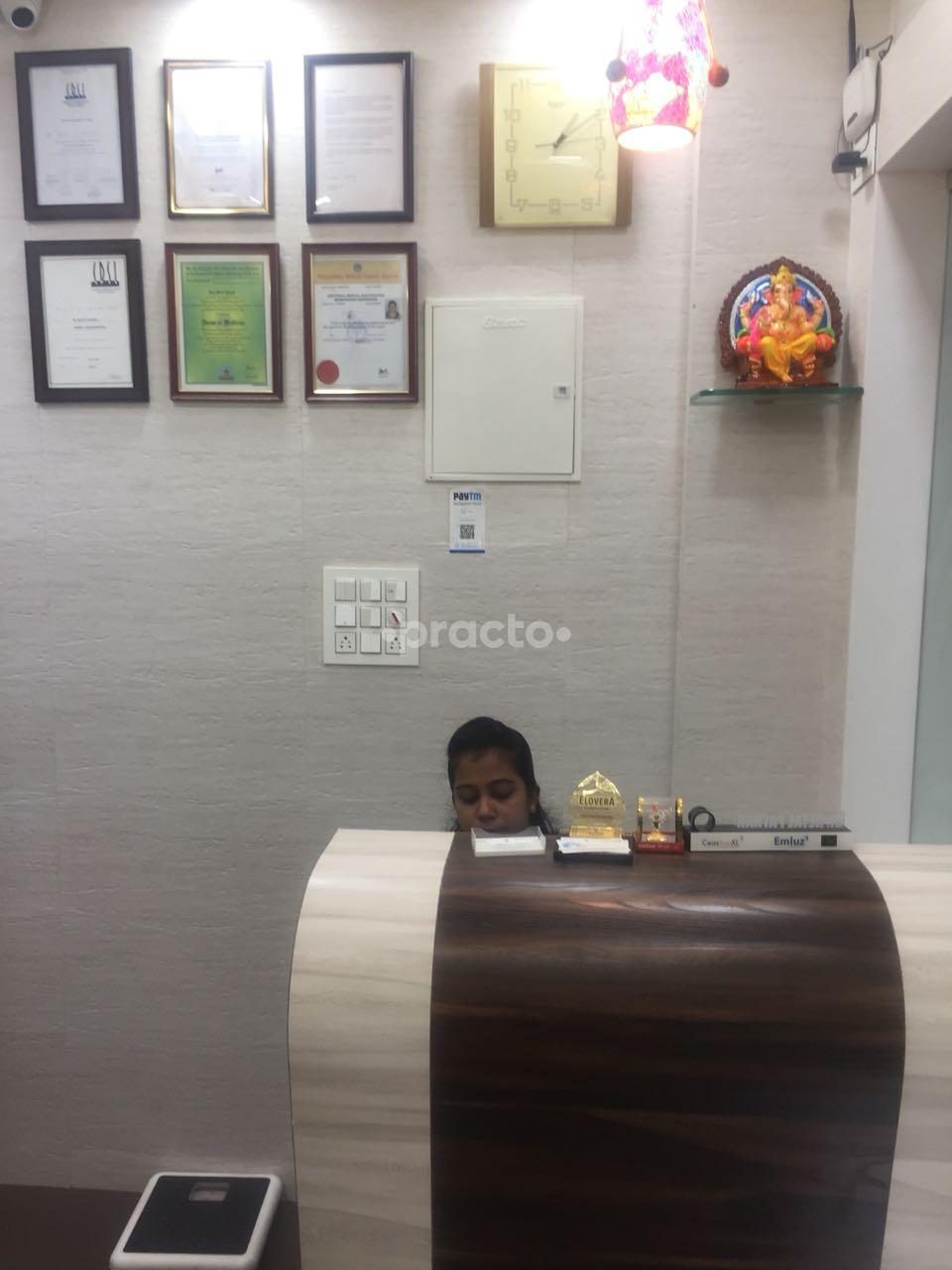 Reception at Dr Pathak's Skin World Clinic Mulund East Mumbai