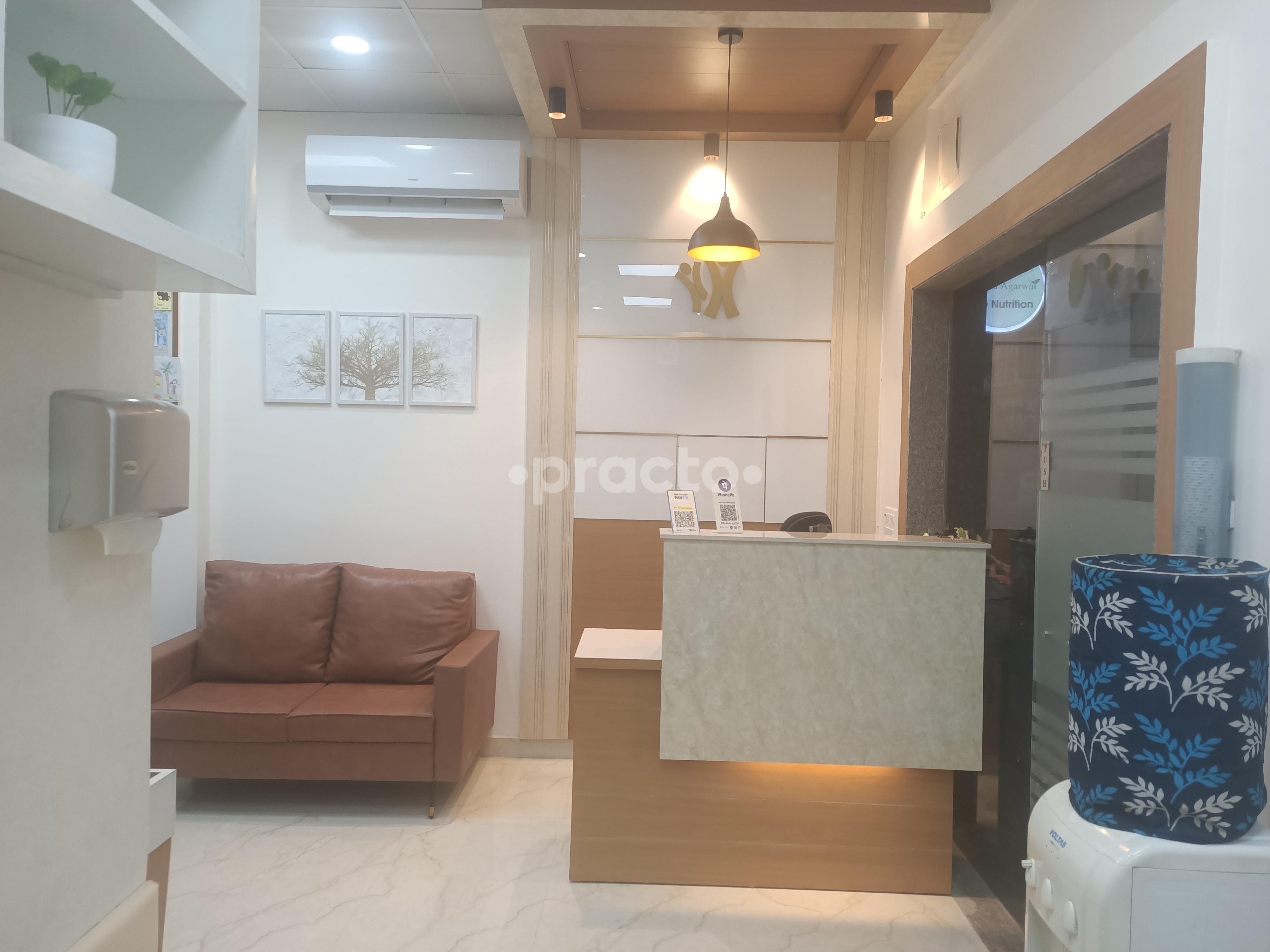 Reception desk at Manan Child Care Clinic Sohna Road Gurgaon