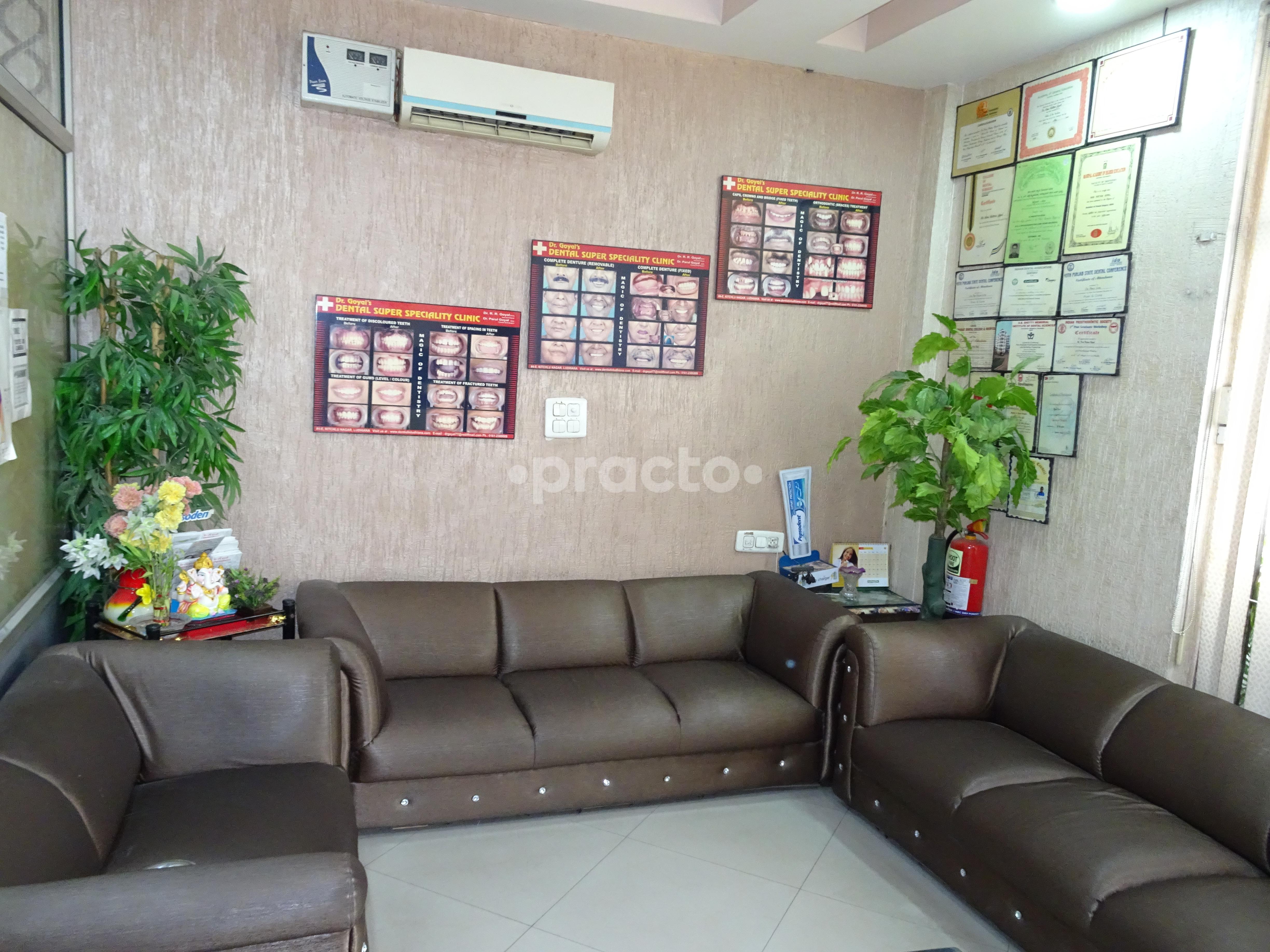 Waiting Area at Dr.Goyal's Dental Super Specialty Clinic Kitchlu nagar Ludhiana