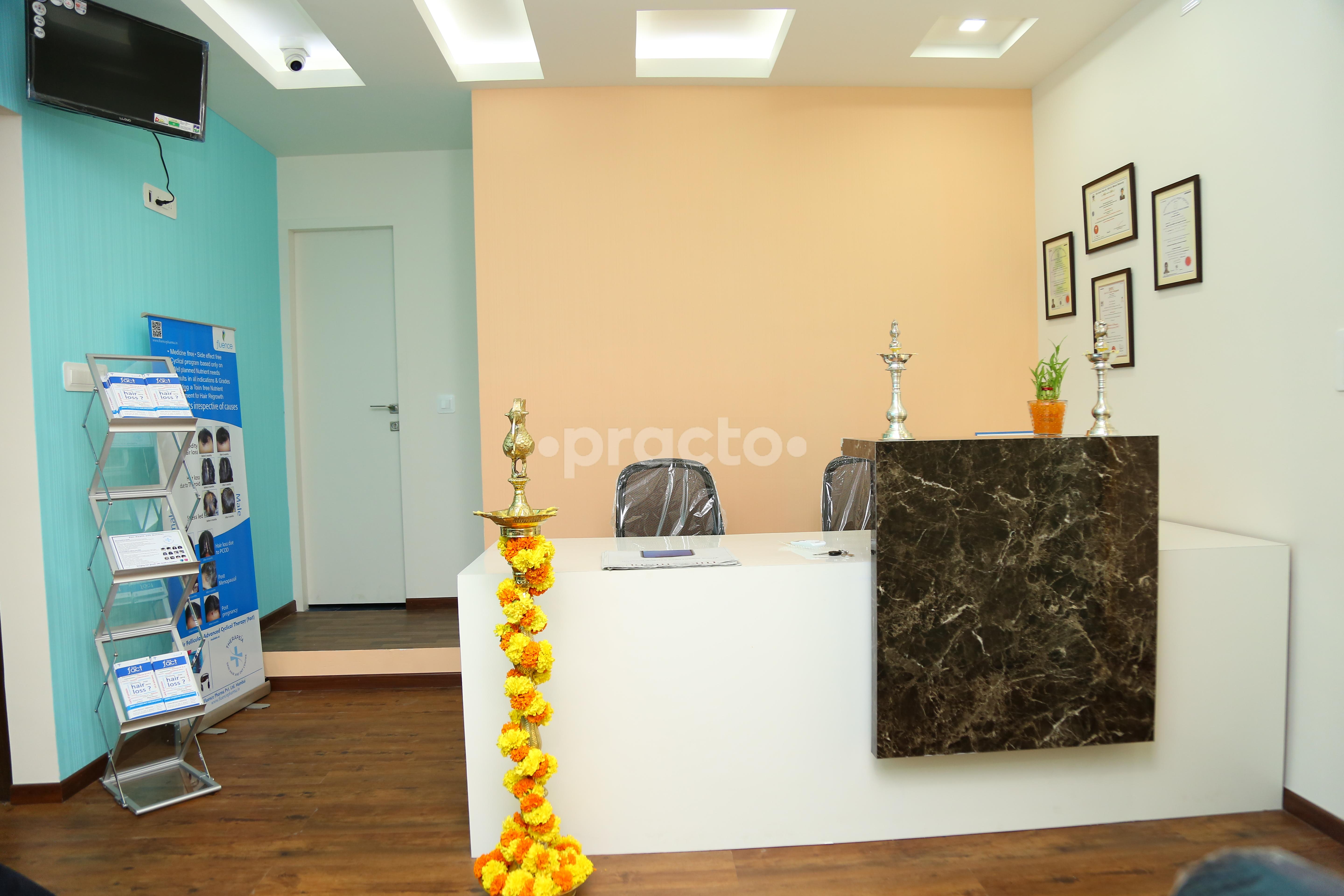 Reception at Therapeia Skin Hair and ENT Centre Jayanagar Bangalore