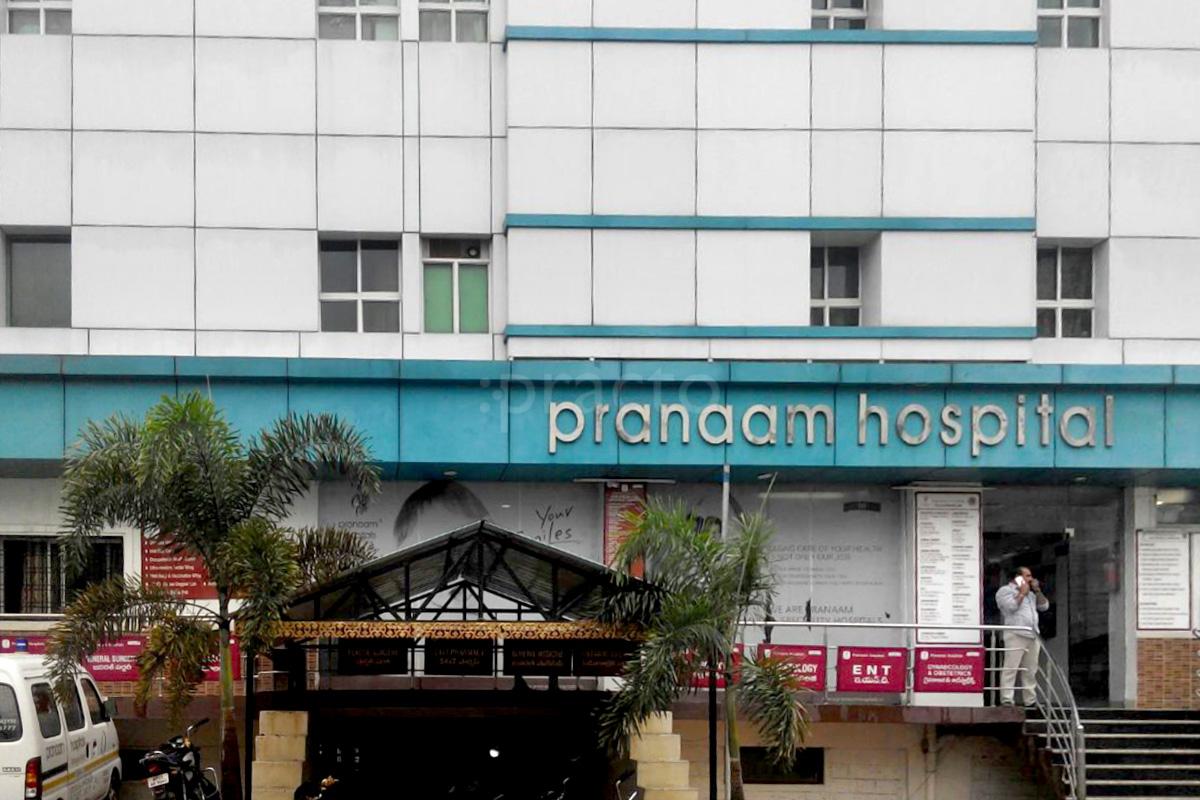 Entrance at Pranaam Hospital Madinaguda Hyderabad