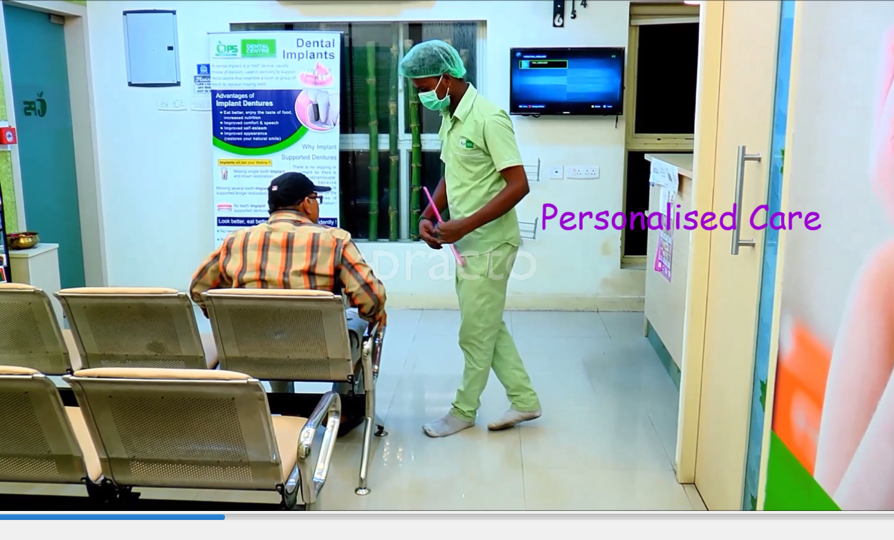 Waiting Area at PS Dental Centre T Nagar Chennai