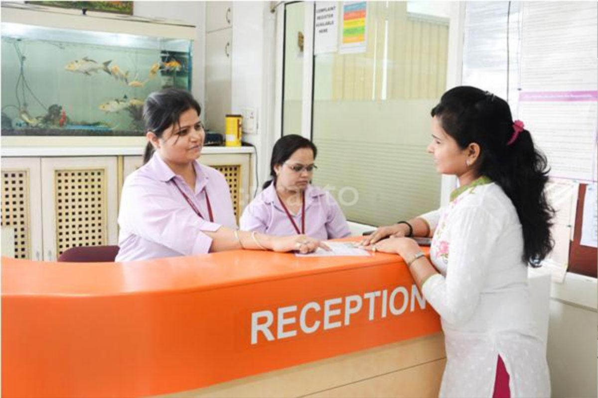 Reception at Pushpanjali Medical Centre Anand Vihar Delhi