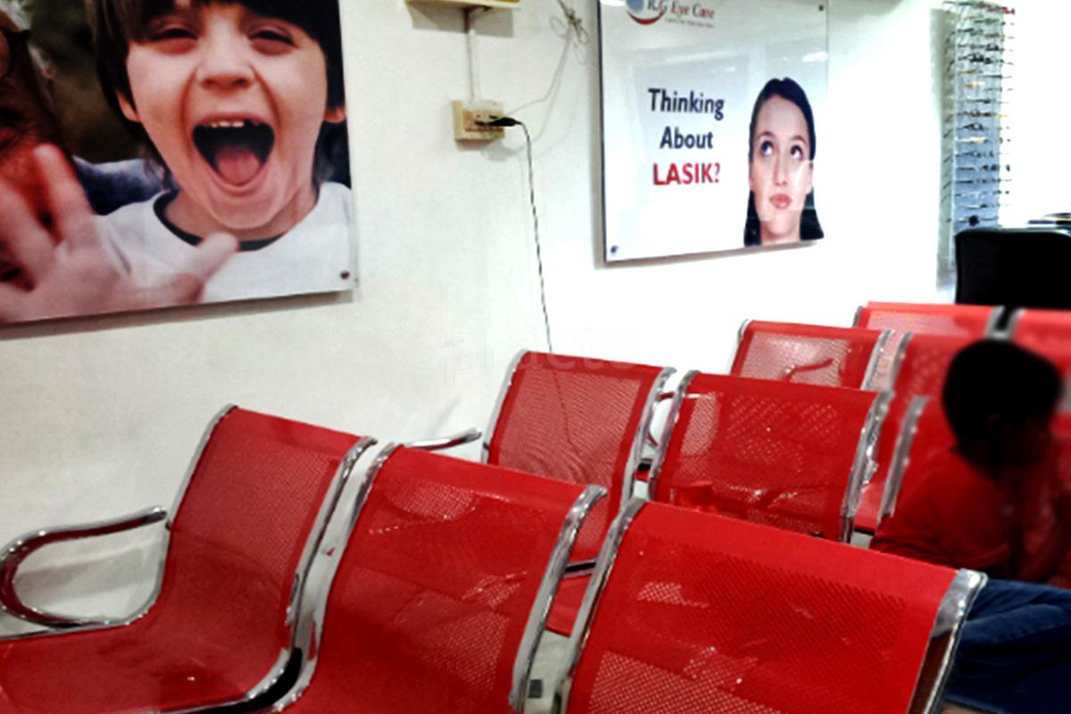 Waiting Area at R G Eye Care Thiruvanmiyur Chennai