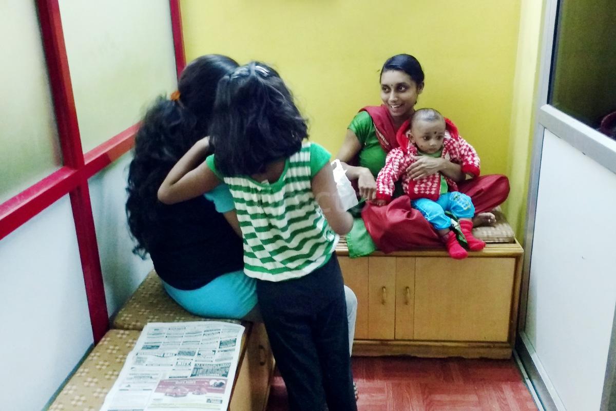 Waiting Area at R k.Pediatric Clinic Siddarthanagar Nagar Mysore