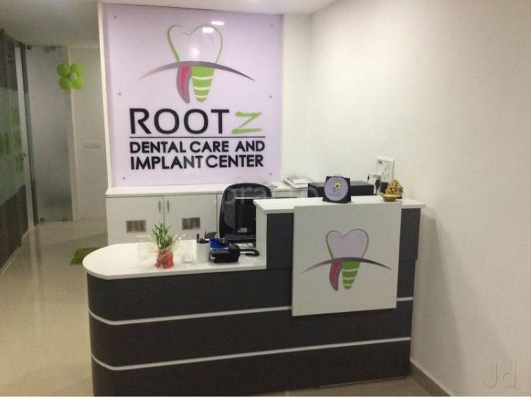 Reception at Rootz Dental Care and Implant Center Thoraipakkam Chennai