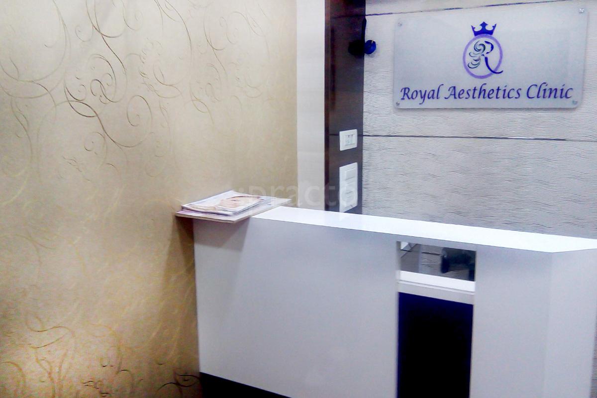 Reception at Royal Aesthetics Clinic Andheri West Mumbai