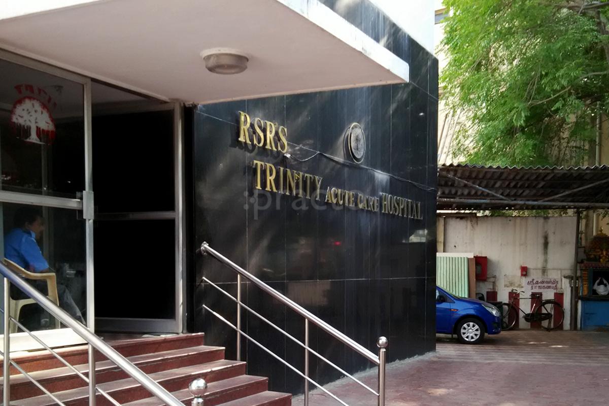 Entrance at RSR'S Trinity Acute Care Hospital Mylapore Chennai