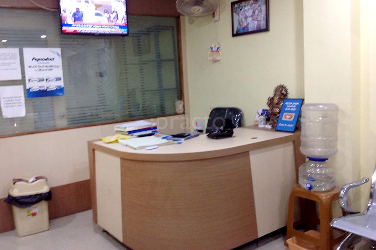 Reception at Sangeri's Multispeciality Dental Hospital Attapur Hyderabad