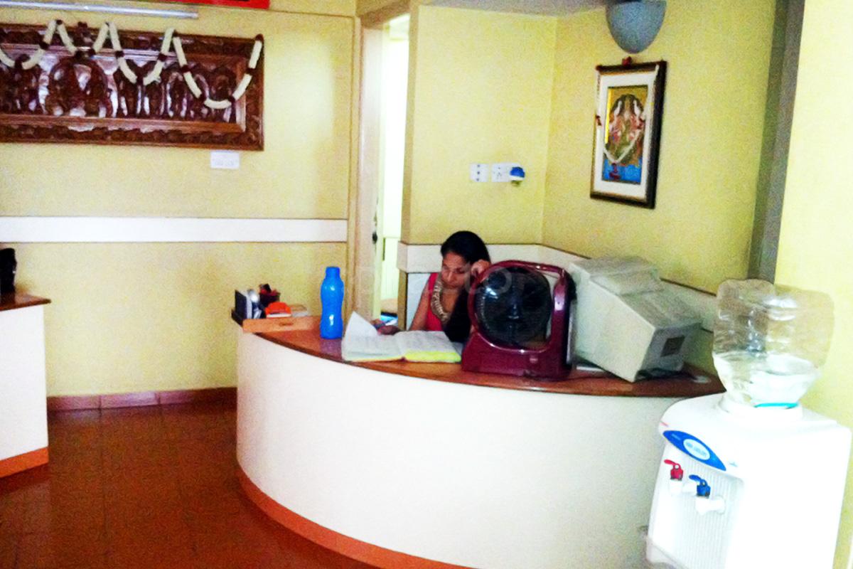 Reception at Sanket Health Care and Diabetic Services Basavanagudi Bangalore