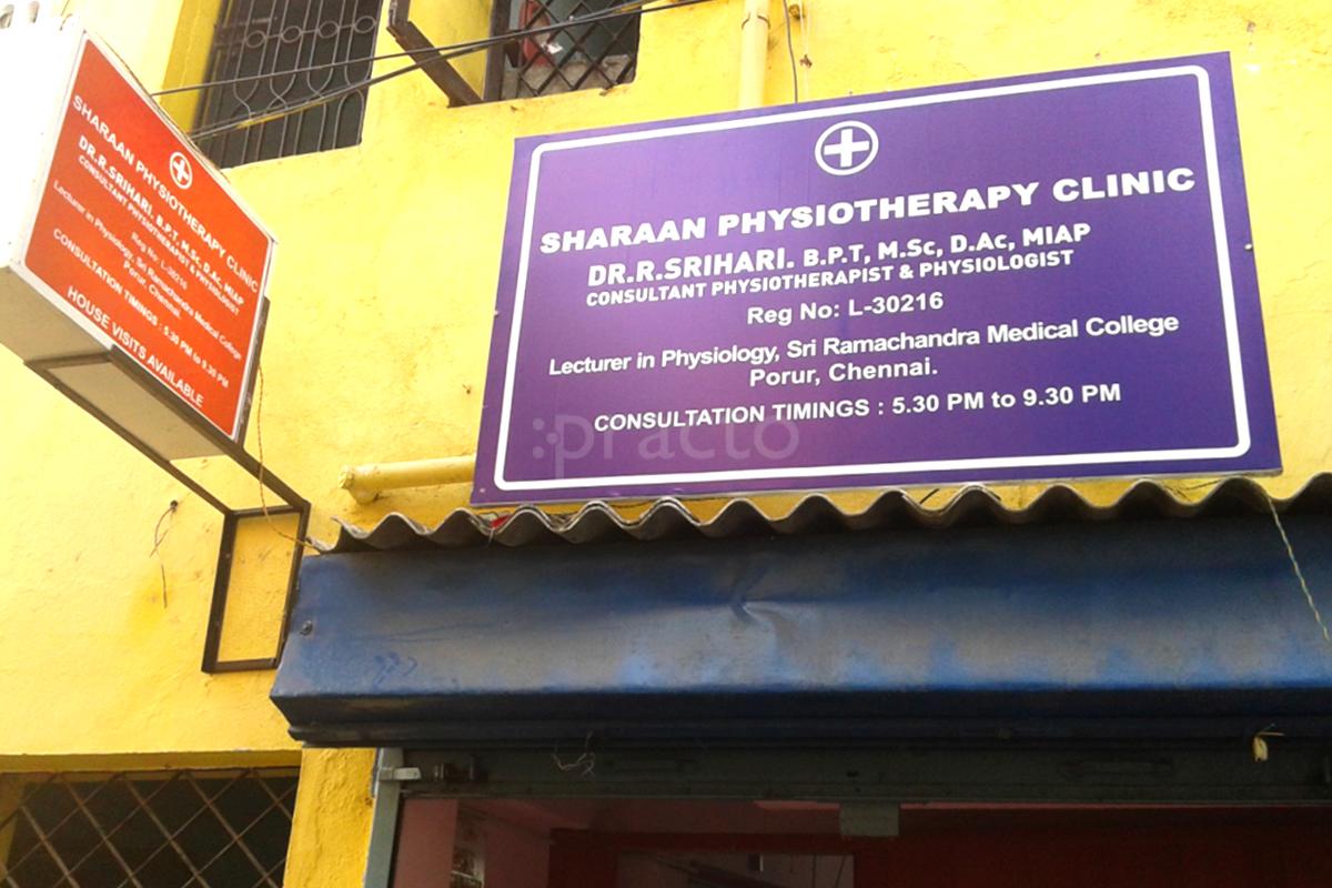 Entrance at Sharaan Phsiotheraphy Clinic Mylapore Chennai