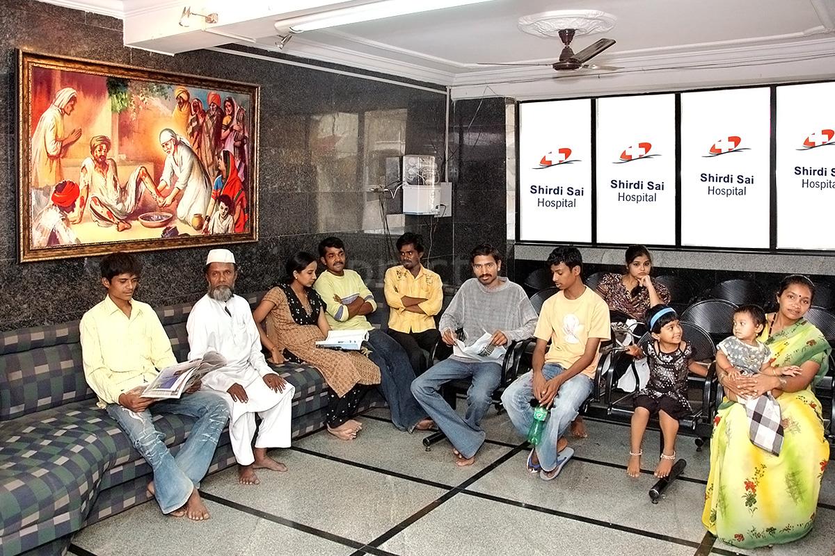 Waiting Area at Shirdi Sai Hospital New BEL Road Bangalore