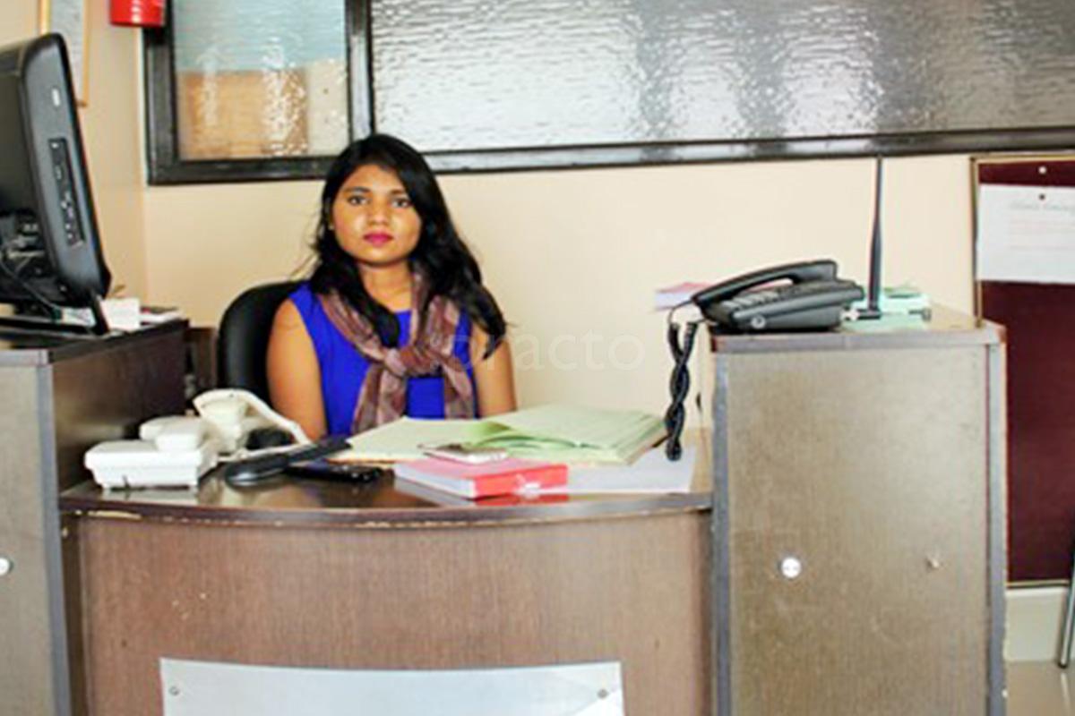 Reception at Skin and Bones Clinic Vikas Puri Delhi