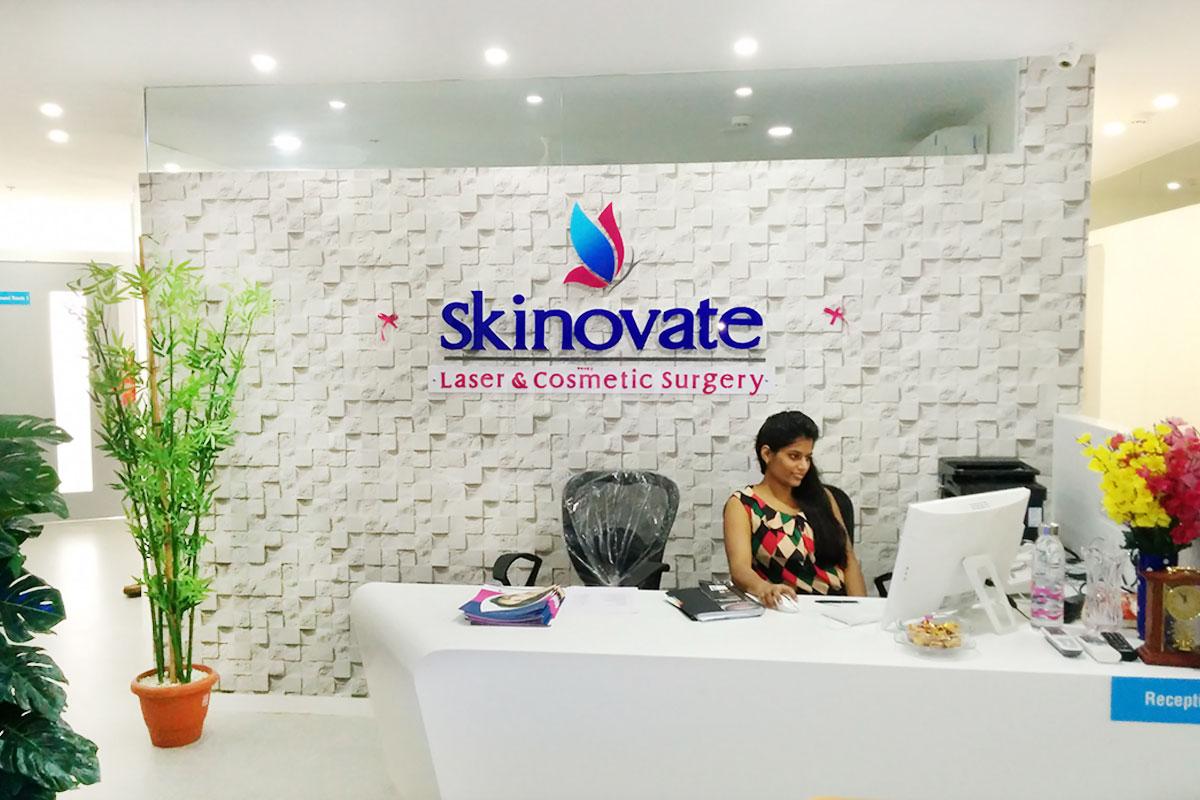 Reception at Skinovate Laser & Cosmetic Surgery Center LLP Pimple Saudagar Pune