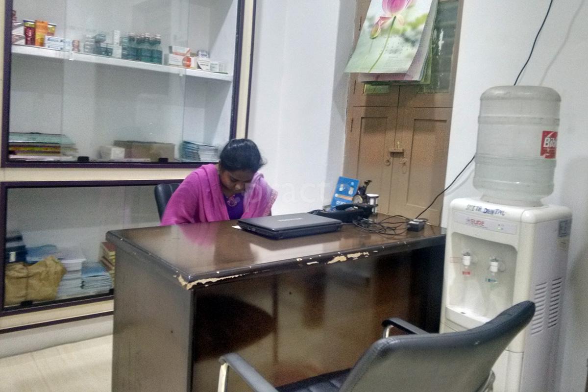 Reception at Smita Dental Clinic Satyanarayanapuram Vijayawada