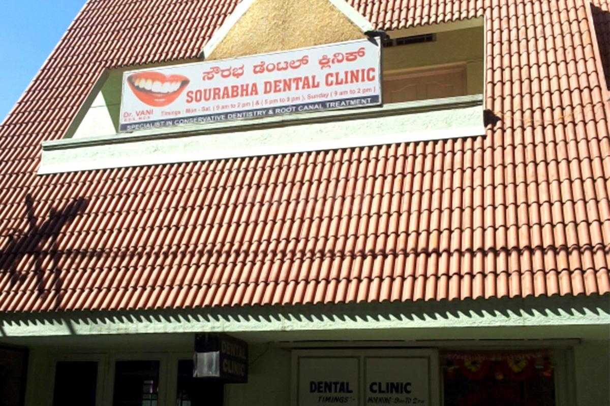 Entrance at Sourabha Dental Clinic Kumaraswamy Layout Bangalore