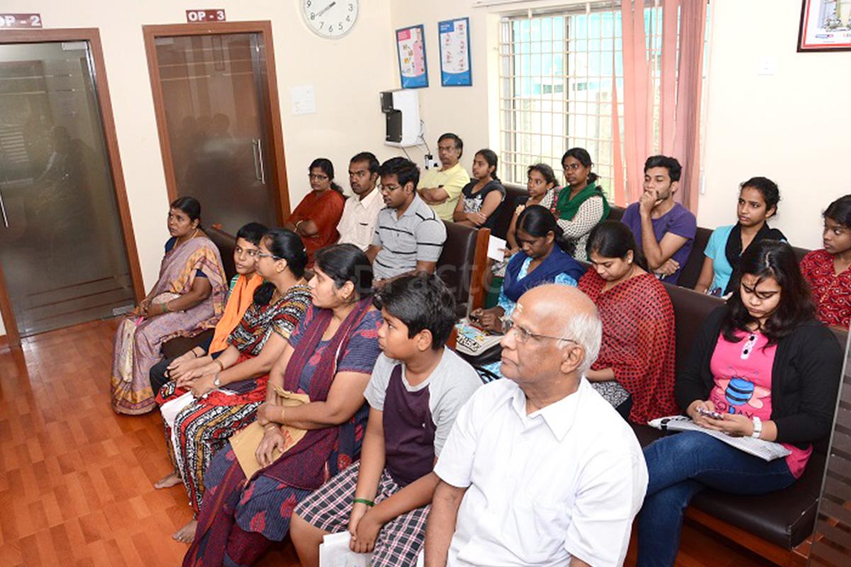 Waiting Area at SR Dental Hospital Tambaram East Chennai