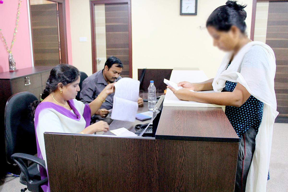 Reception at Sri Santosh Hospital AS Rao Nagar Hyderabad