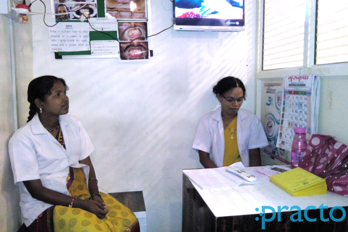 Waiting Area at Srushti Dental Clinic Bhosari Pune