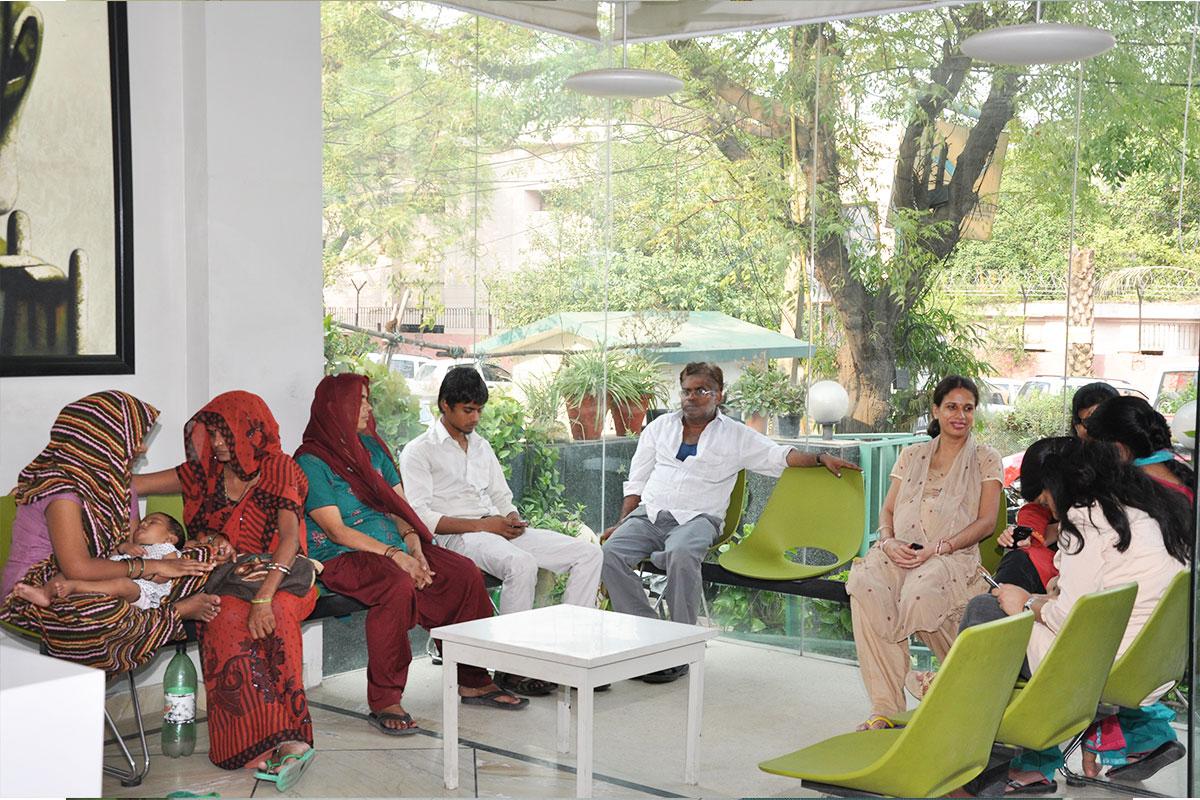 Waiting Area at Sukhmani Hospital Safdarjung Enclave Delhi