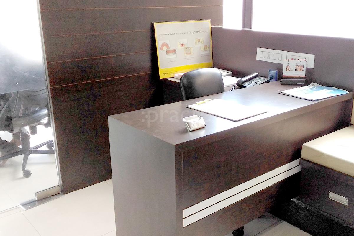 Reception at Synergy Dental Care Vesu Surat