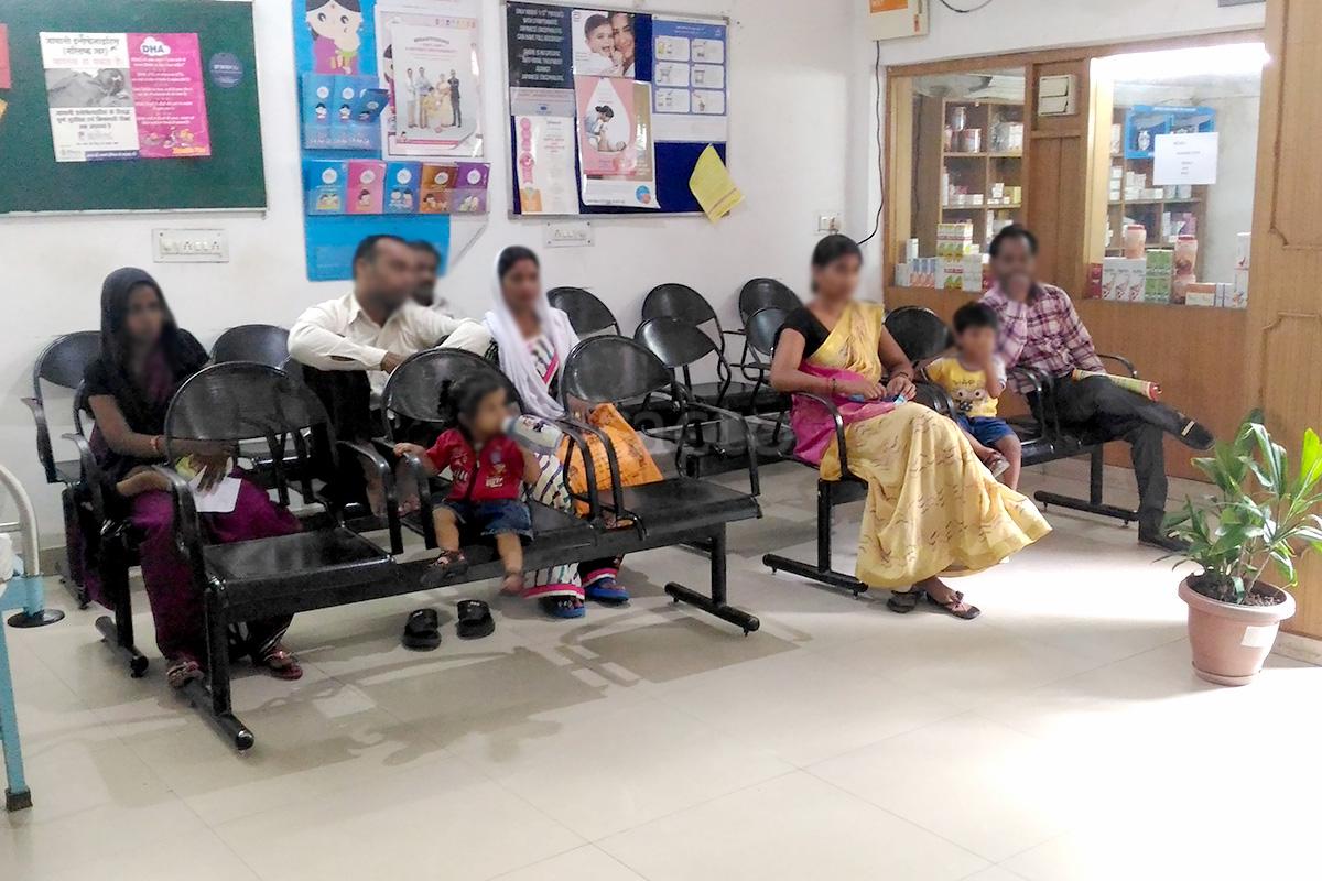 Waiting Area at Tanisha Medical Centre Aliganj sector K Lucknow