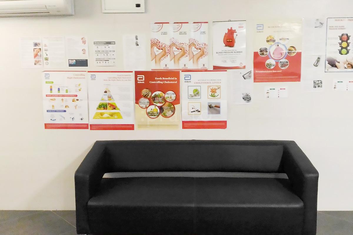 Waiting Area at The Heartbeat Clinic L.P. Savani Surat