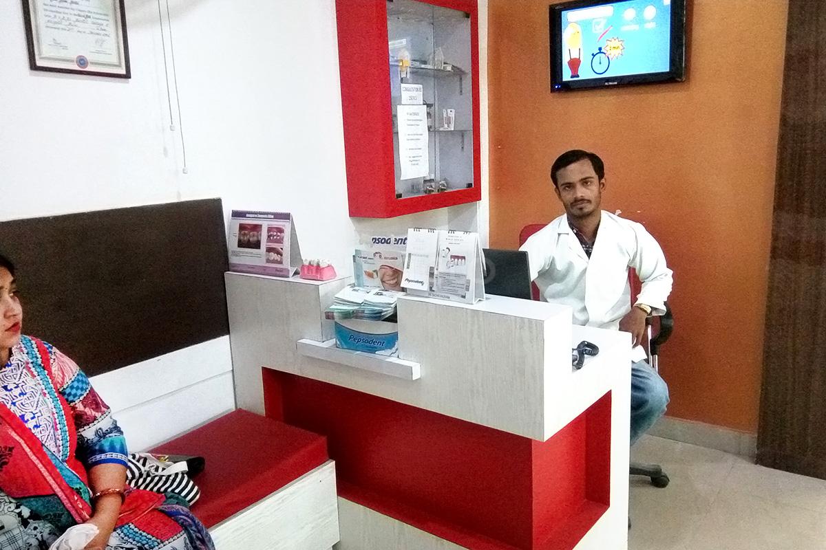 Reception at Total Dental Solutions Vasundhara Ghaziabad