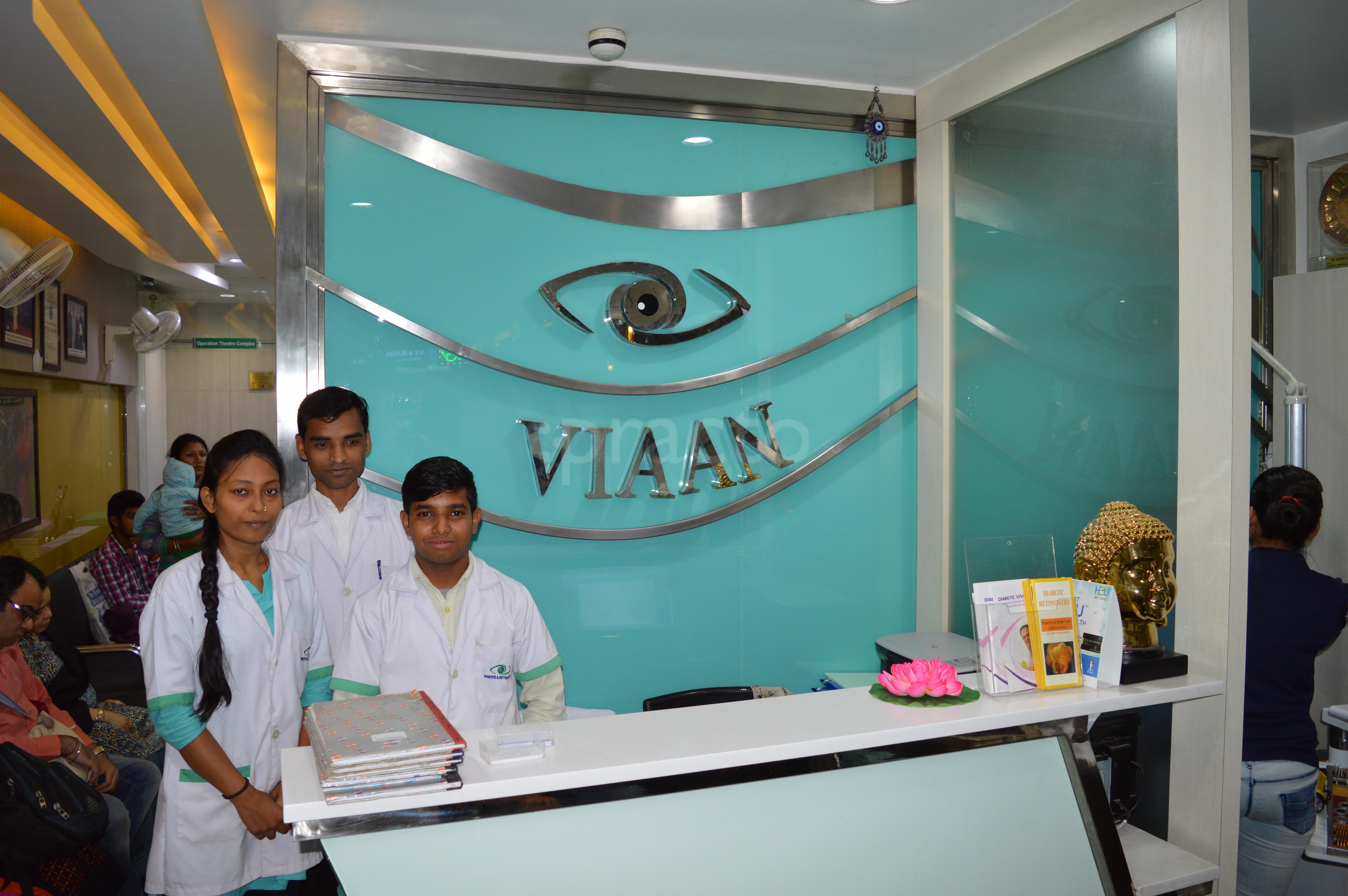 Reception at Viaan Eye & Retina Centre Gurgaon Sector 57 Gurgaon