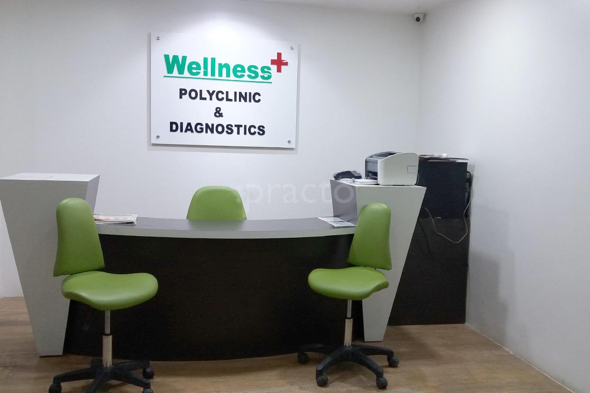 Reception at Wellness Plus - Polyclinic & Diagnostics Viman Nagar Pune