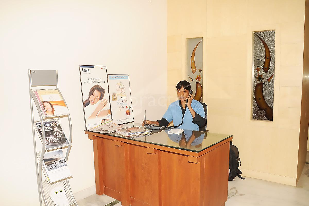 Reception at Whitefields Dental Clinic Kondapur Hyderabad