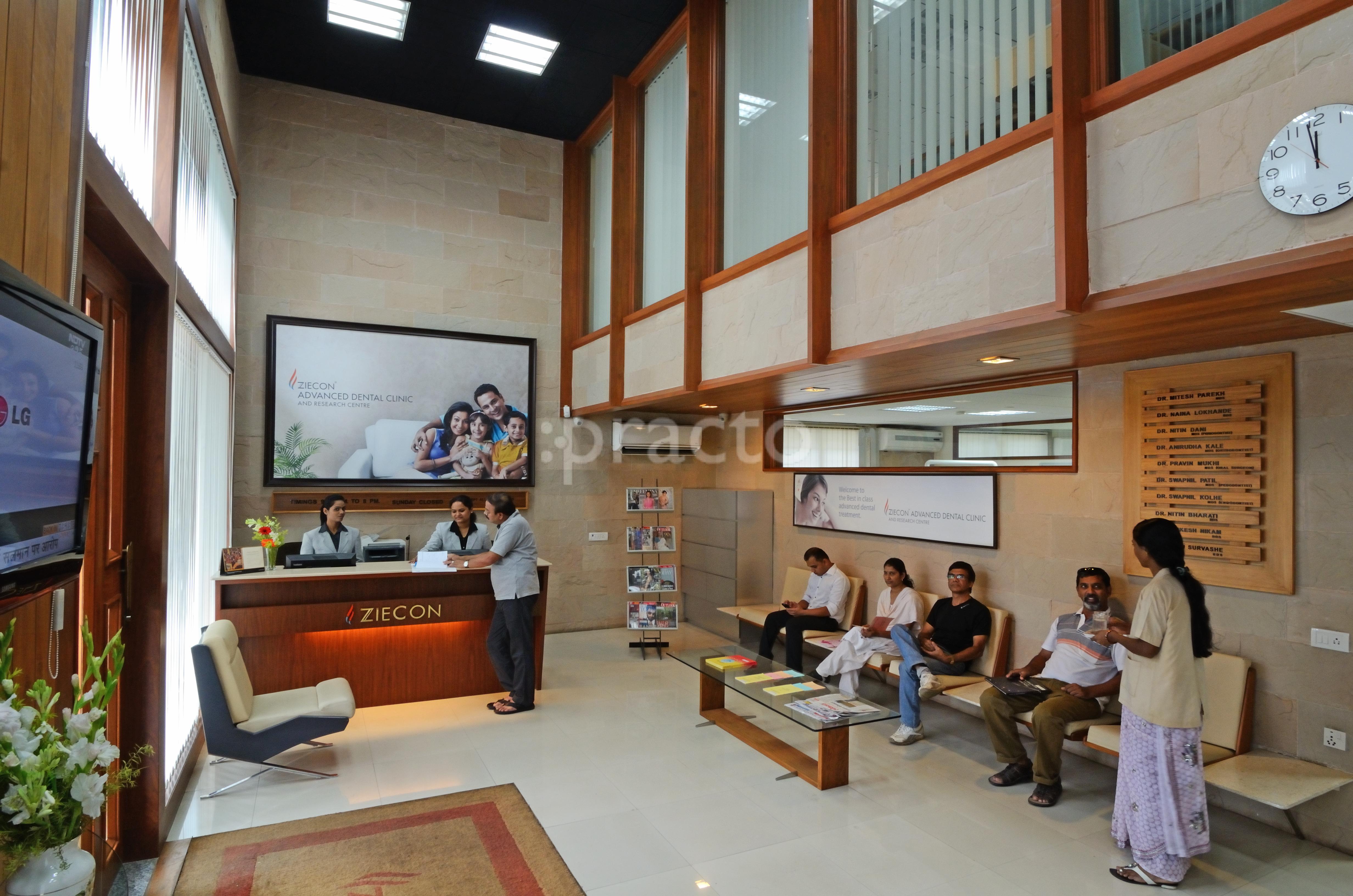 Reception Area at Ziecon Advanced Dental Clinic and Research Centre Mahatma Nagar Nashik