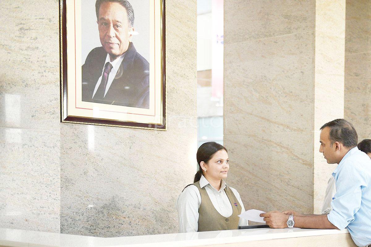 Reception at Zydus Hospital Thaltej Ahmedabad